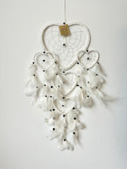 Drømmefanger - Hjerte - Hvid