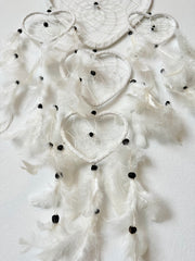 Drømmefanger - Hjerte - Hvid