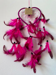 Drømmefanger - hjerte - pink