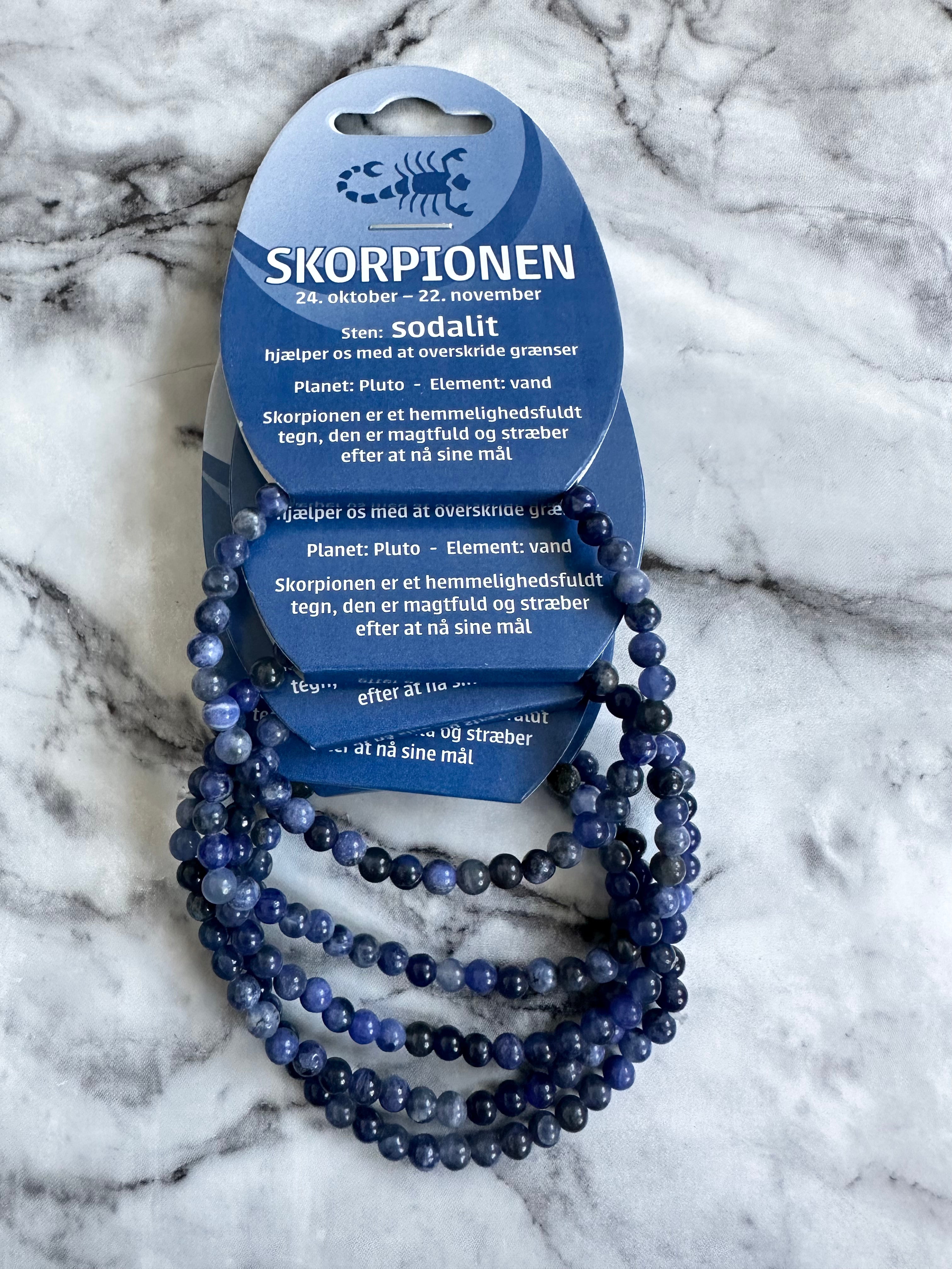 Sodalit - Skorpionen - armbånd