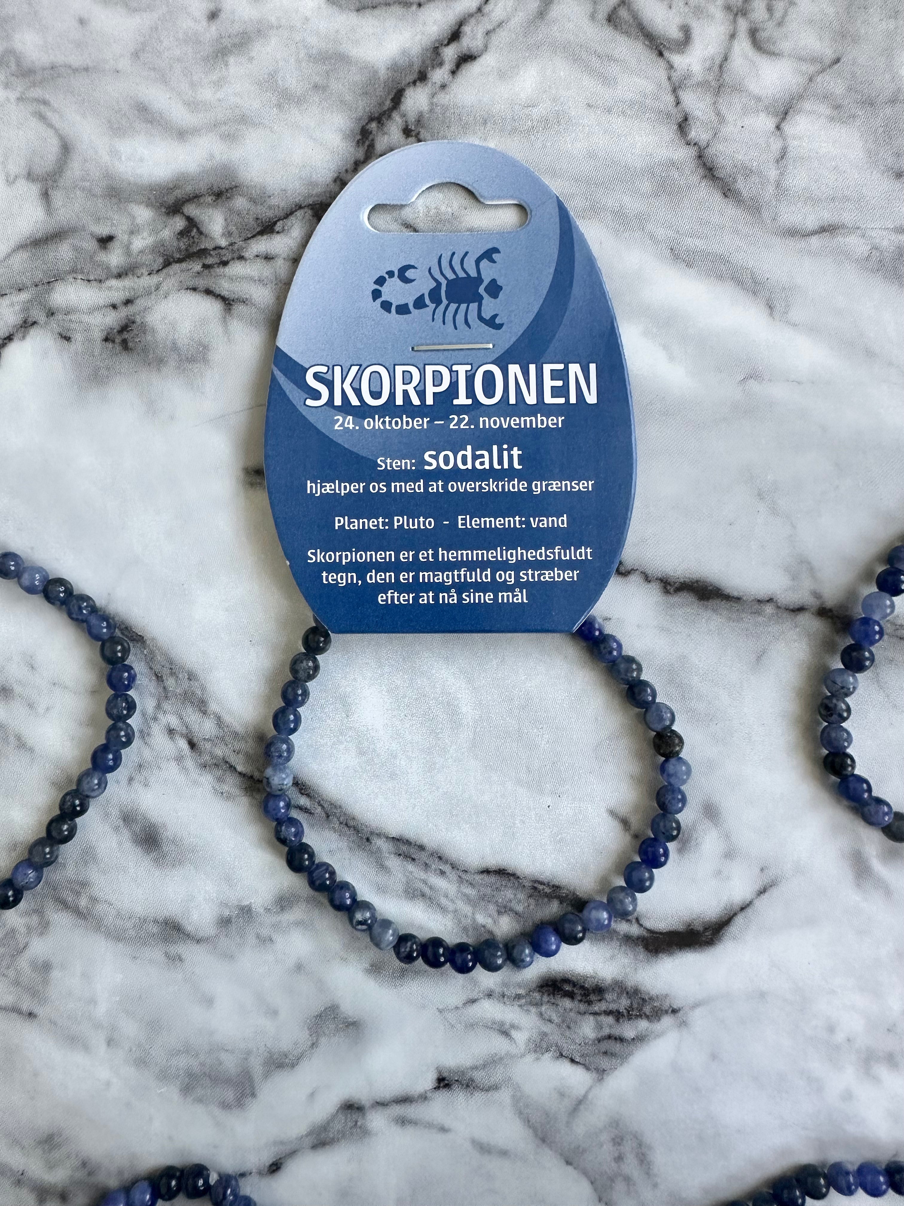 Sodalit - Skorpionen - armbånd