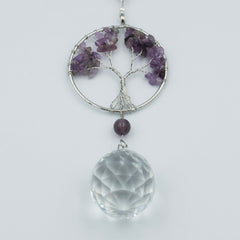 Ophæng med livetstræ i ametyst og prisme