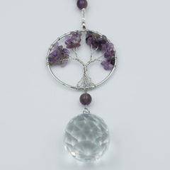 Ophæng med livetstræ i ametyst og prisme