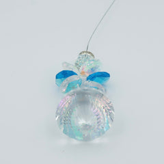 Glasengel ophæng - Blå