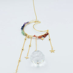 Ophæng med chakra sten og prisme