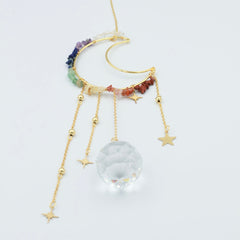 Ophæng med chakra sten og prisme