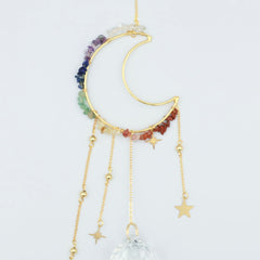 Ophæng med chakra sten og prisme