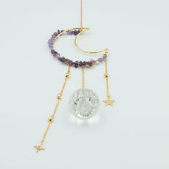 Ophæng med ametyst og prisme