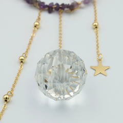 Ophæng med ametyst og prisme