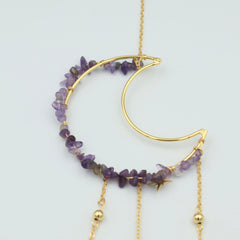 Ophæng med ametyst og prisme