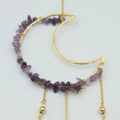 Ophæng med ametyst og prisme