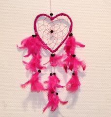 Drømmefanger - Lille hjerte - Lyserød