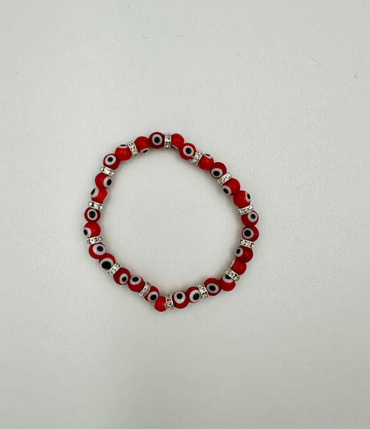 Evil eye armbånd - Rød