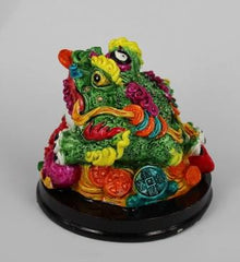 Lykkefrø - Håndmalet i farvestrålende farver - 8cm høj
