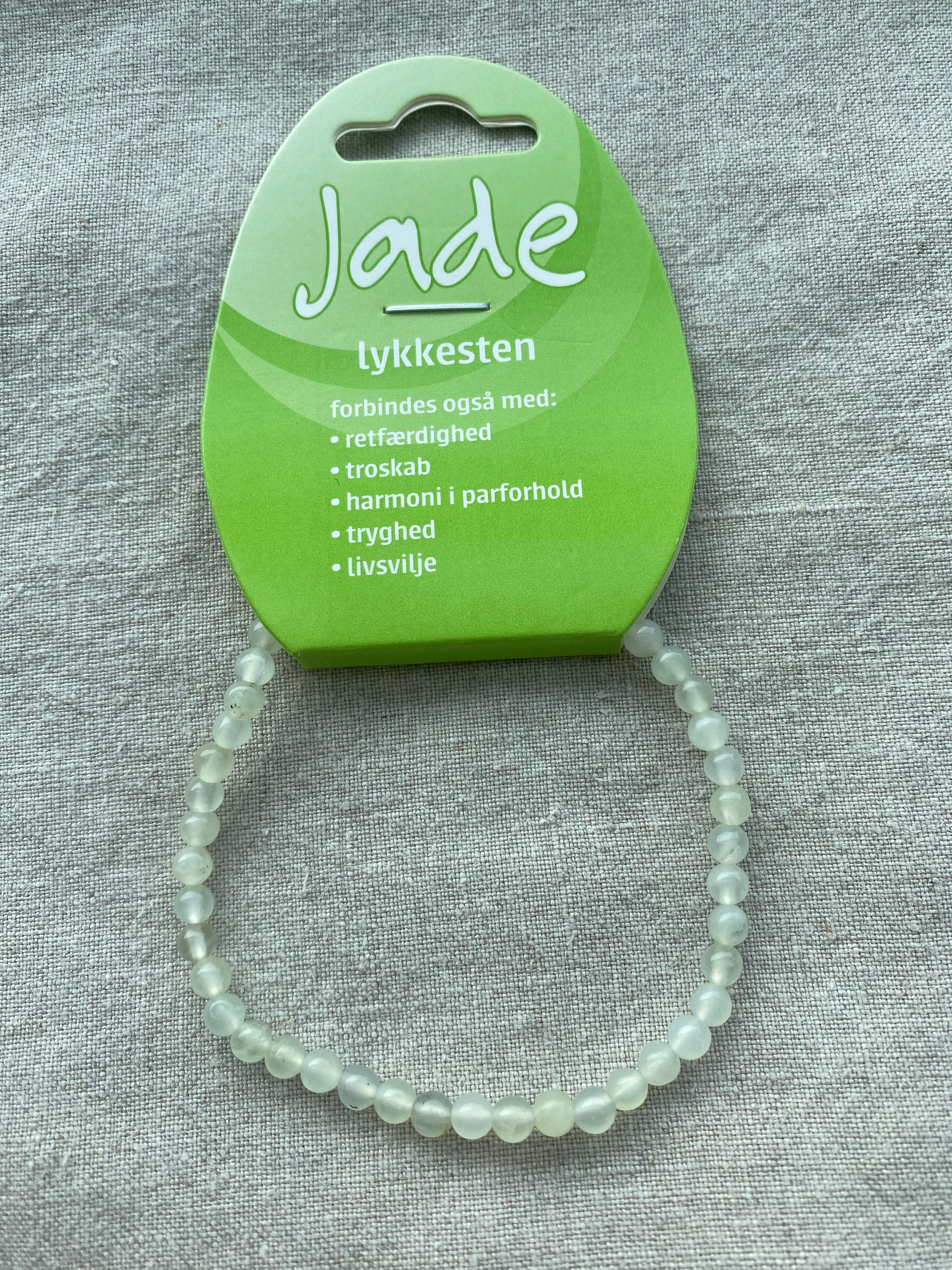Jade armbånd Lykkesten
