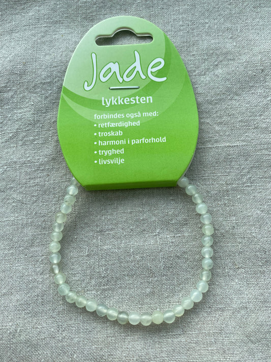 Jade armbånd Lykkesten