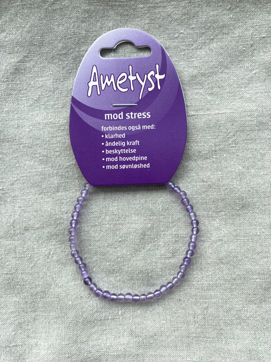 Ametyst armbånd - mod stress