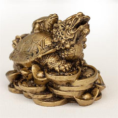 Lille Drageskildpadde: Guldfarvet- 5,5 cm.