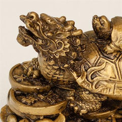 Lille Drageskildpadde: Guldfarvet- 5,5 cm.