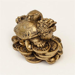 Lille Drageskildpadde: Guldfarvet- 5,5 cm.