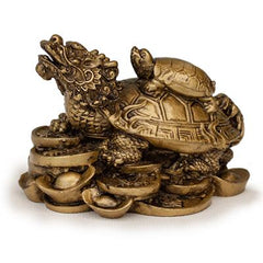 Lille Drageskildpadde: Guldfarvet- 5,5 cm.