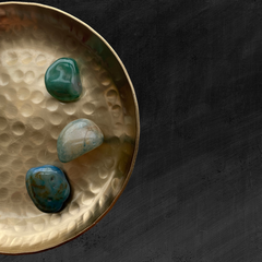 Agat grøn indfarvet - 2-3 cm