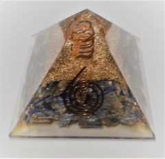ORGONIT - ORGONITE PYRAMIDE- CYANIT