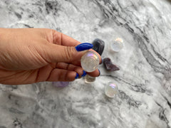 Aura engel (behandlet bjergkrystal) - 2-3 cm