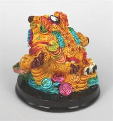 LYKKEFRØ - HÅNDMALET I GULE OG ANDRE STÆRKE FARVER - 8CM HØJ