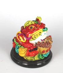 LYKKEFRØ - HÅNDMALET, DEN VOGTER OVER ET OVERFLØDIGHEDSHORN - 7CM HØJ