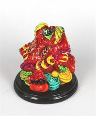 LYKKEFRØ - HÅNDMALET, DEN VOGTER OVER ET OVERFLØDIGHEDSHORN - 7CM HØJ