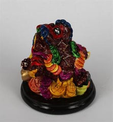 LYKKEFRØ - HÅNDMALET MED SMUKKE FARVER - 7CM HØJ