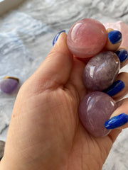 Rosakvarts lilla - 3 cm.