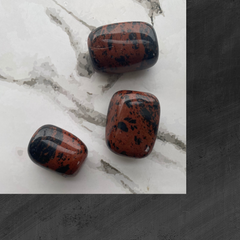 Obsidian mahogni - 2-3 cm