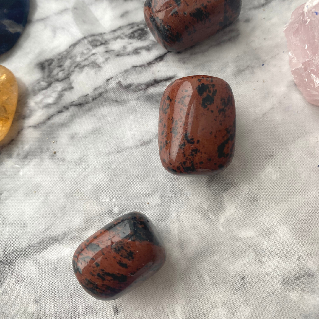 Obsidian mahogni - 2-3 cm