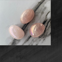 Aura Angel behandlet rosakvarts - 2-3 cm