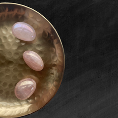 Aura Angel behandlet rosakvarts - 2-3 cm