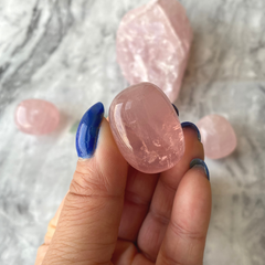 Rosakvarts - 2-4 cm