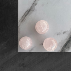Rosakvarts kugle - 2-3 cm