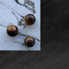 Tigerøje kugle - 2-3 cm