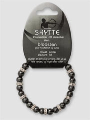 SKYTTEN - BLODSTEN ARMBÅND MED RHINSTEN