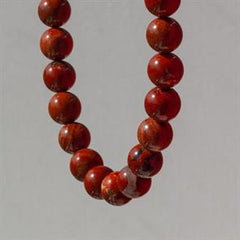 VÆDDEREN - JASPIS ARMBÅND, 8 MM RUNDE STEN