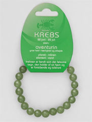 Aventurin amrbånd - 8mm runde sten - Krebsen