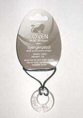 LØVEN, STJERNETEGNS HALSKÆDE MED BJERGKRYSTAL