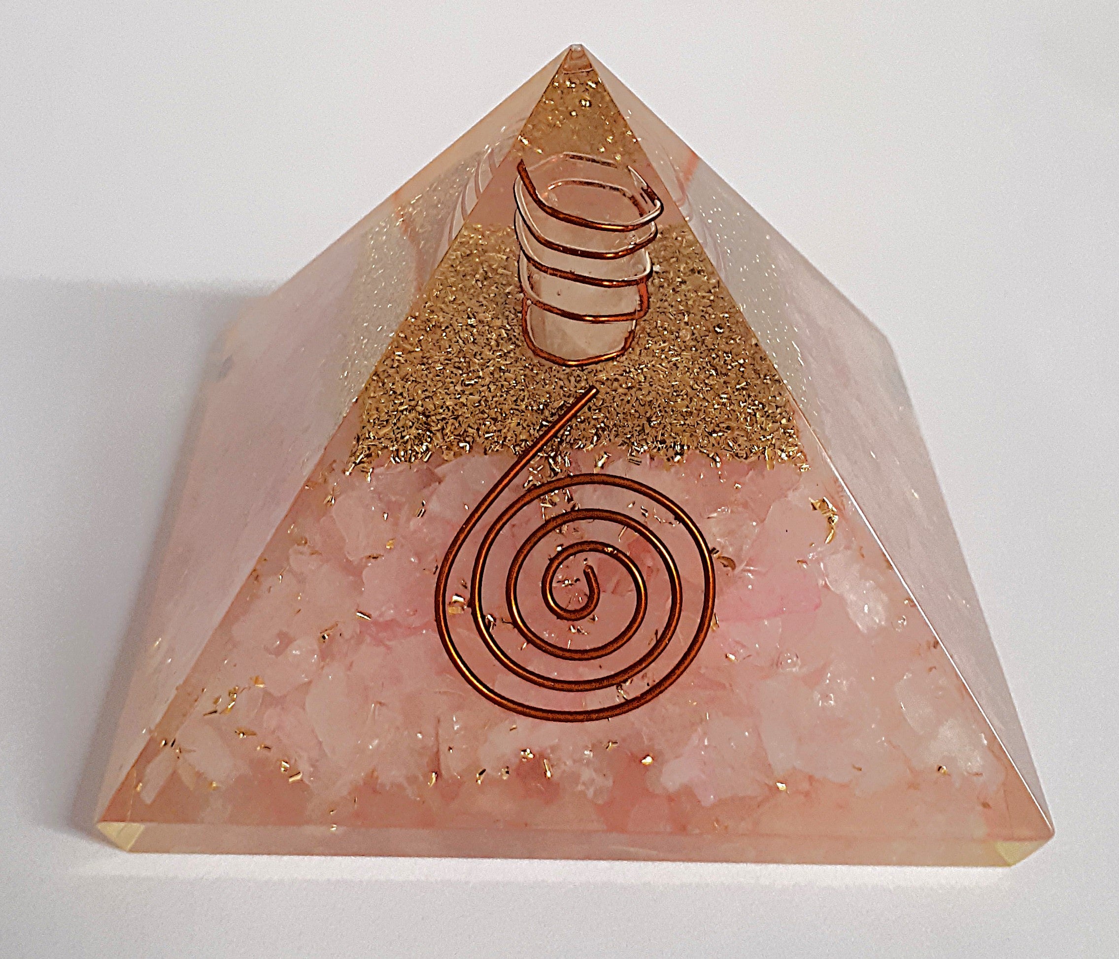ORGONIT - ORGONITE PYRAMIDE-Rosakvarts