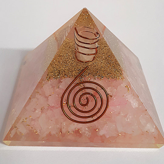 ORGONIT - ORGONITE PYRAMIDE-Rosakvarts