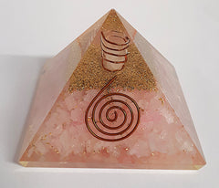 ORGONIT - ORGONITE PYRAMIDE-Rosakvarts