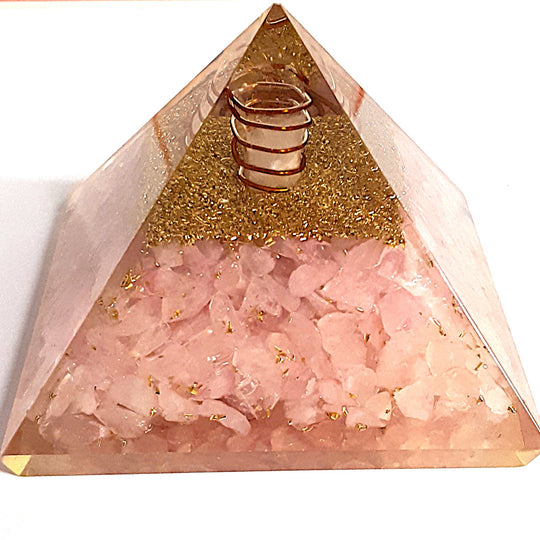 ORGONIT - ORGONITE PYRAMIDE-Rosakvarts