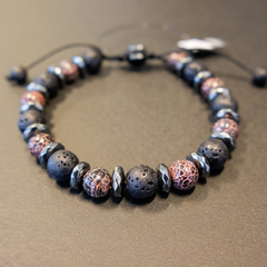 Armbånd - Lavasten/Blodsten