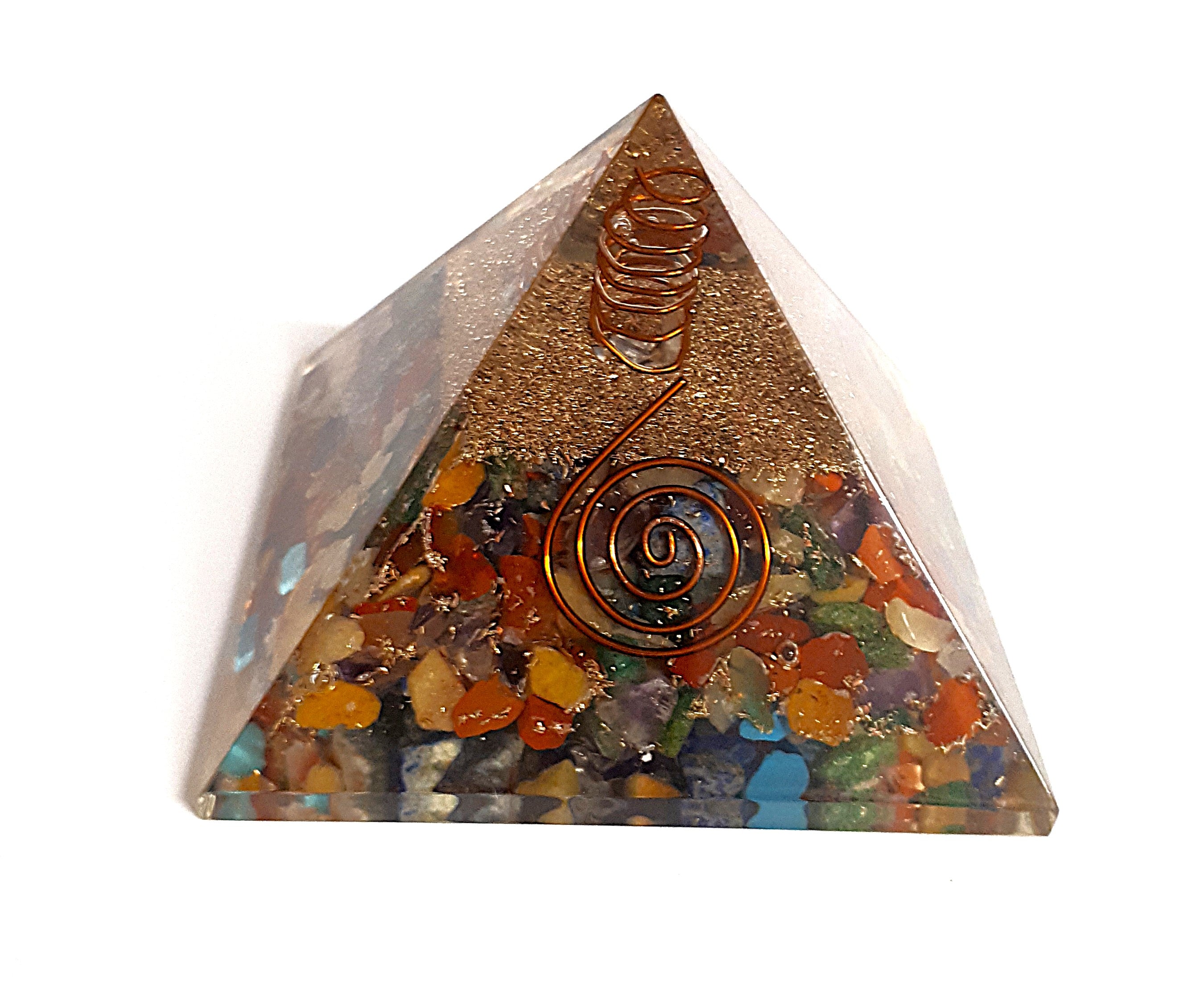 ORGONIT - ORGONITE PYRAMIDE- 7 Chakra